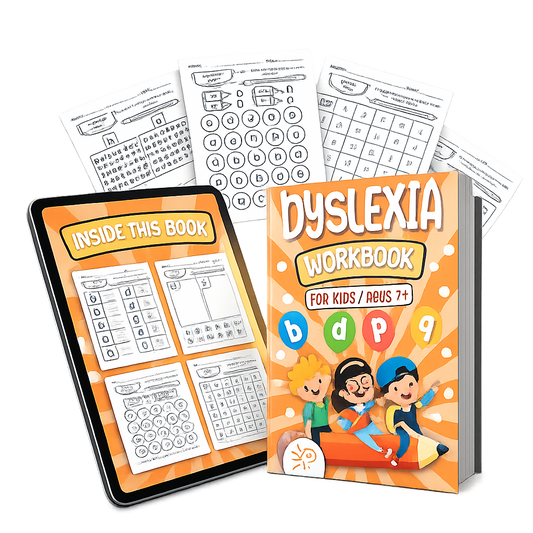 Dyslexia Workbook for Kids | B D P Q Letter Reversal Practice